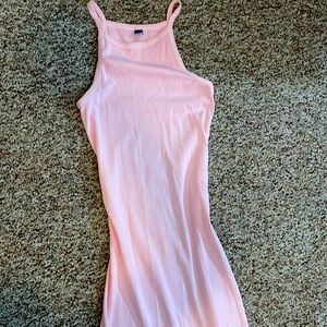 Pink maxi dress